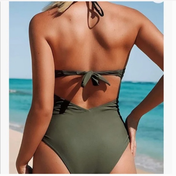 NWT Cupshe Take My Heart Mesh One-Piece Swimsuit Size XL - Picture 2 of 8